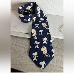 Kids Cartoon Character Necktie - Dark Blue